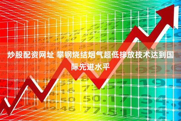 炒股配资网址 攀钢烧结烟气超低排放技术达到国际先进水平